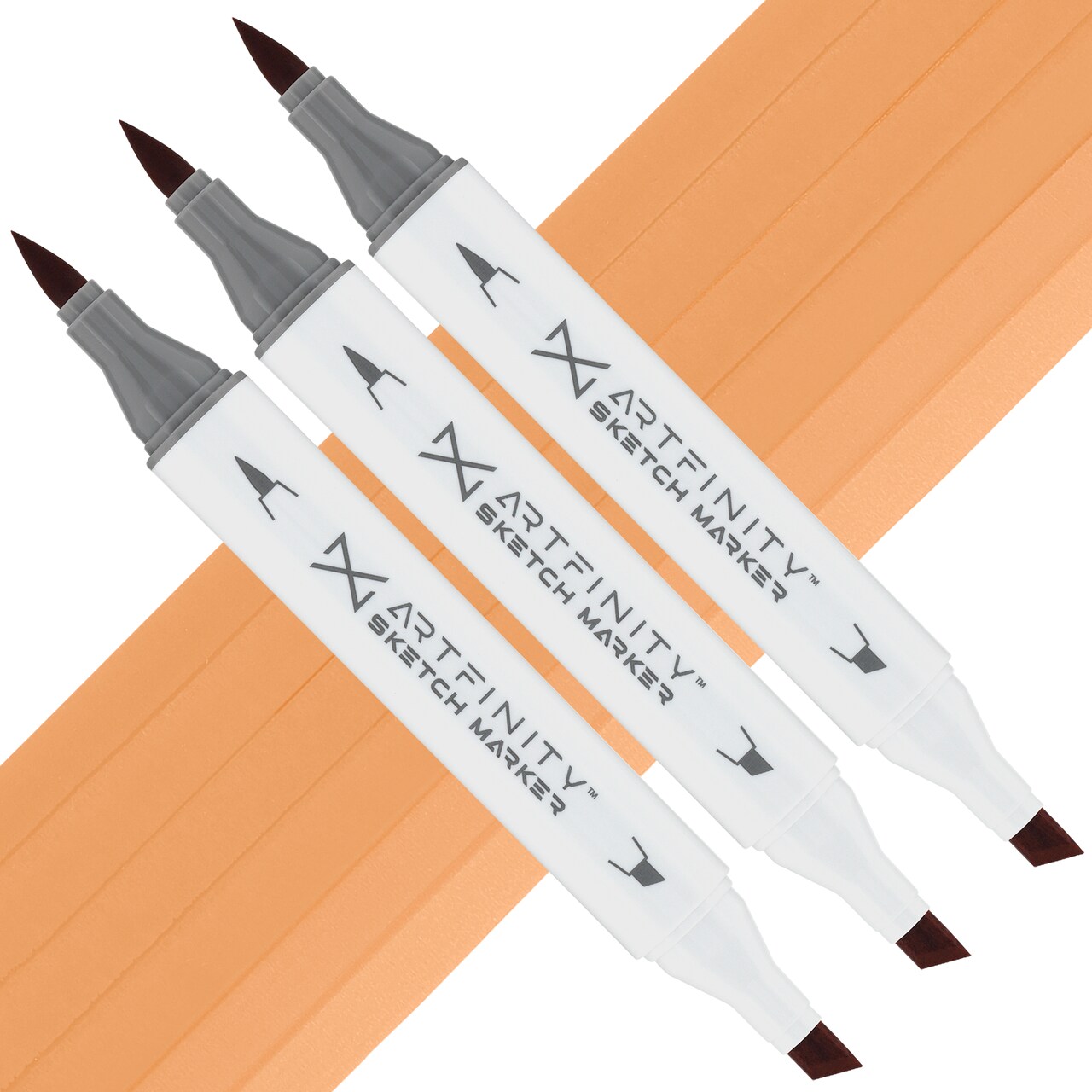 Artfinity Sketch Marker Sets - Set of 3 - Latte YR6-4, Vibrant, Professional, Dye-Based Alcohol Markers for Artists, Drawing, Travel, & More